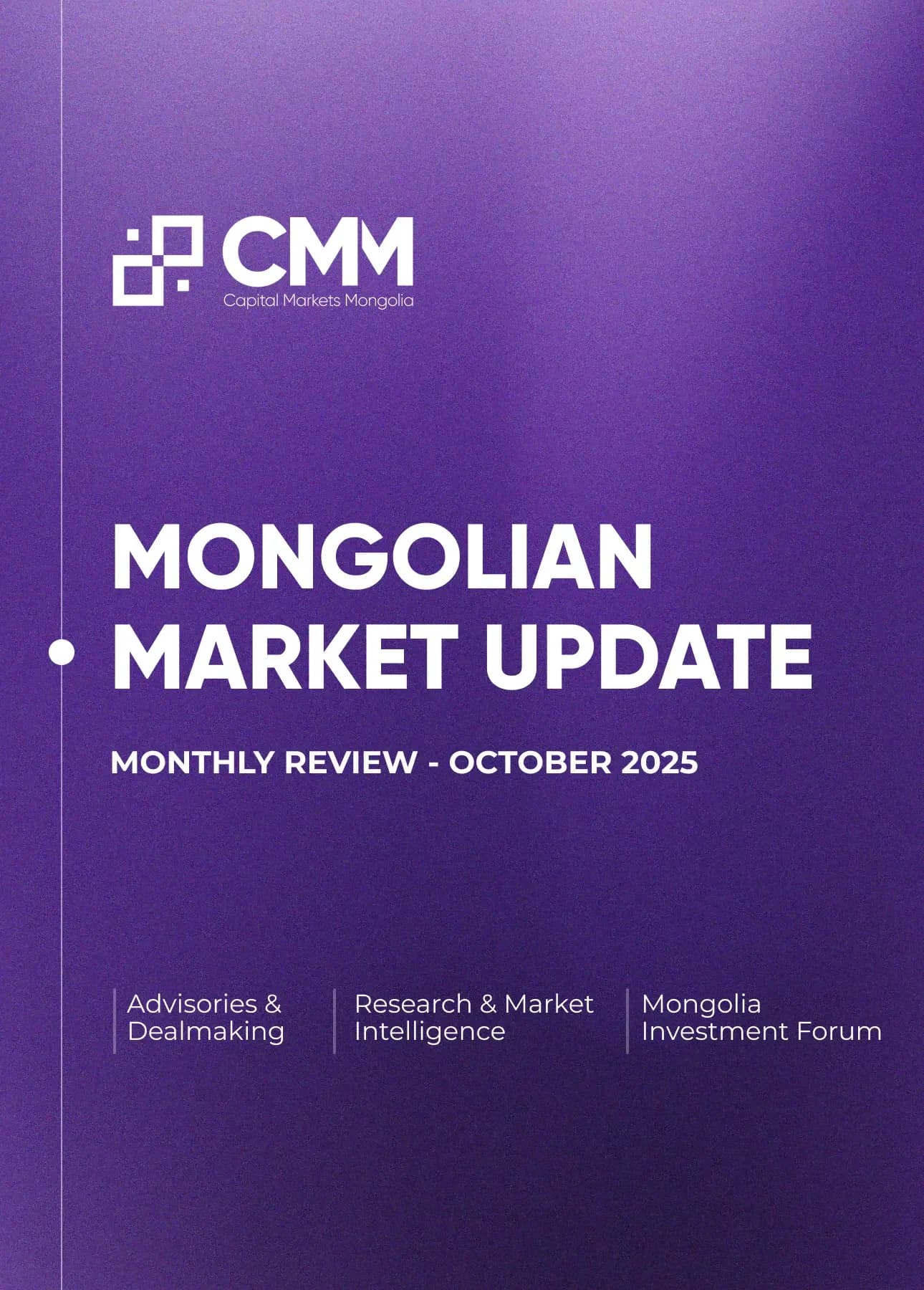 Monthly Market Update - October, 2025
