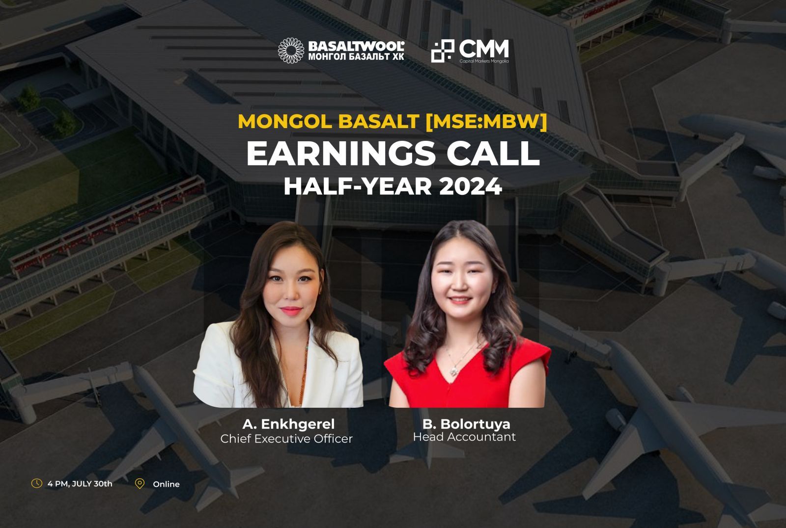 H1 2024 Earnings Call - Mongol Basalt JSC