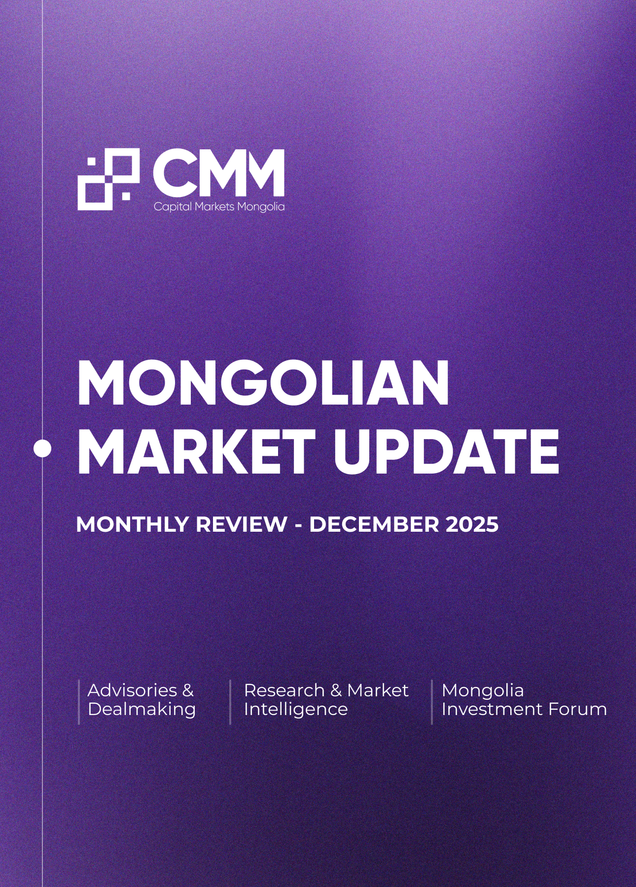 Monthly Market Update - December, 2025